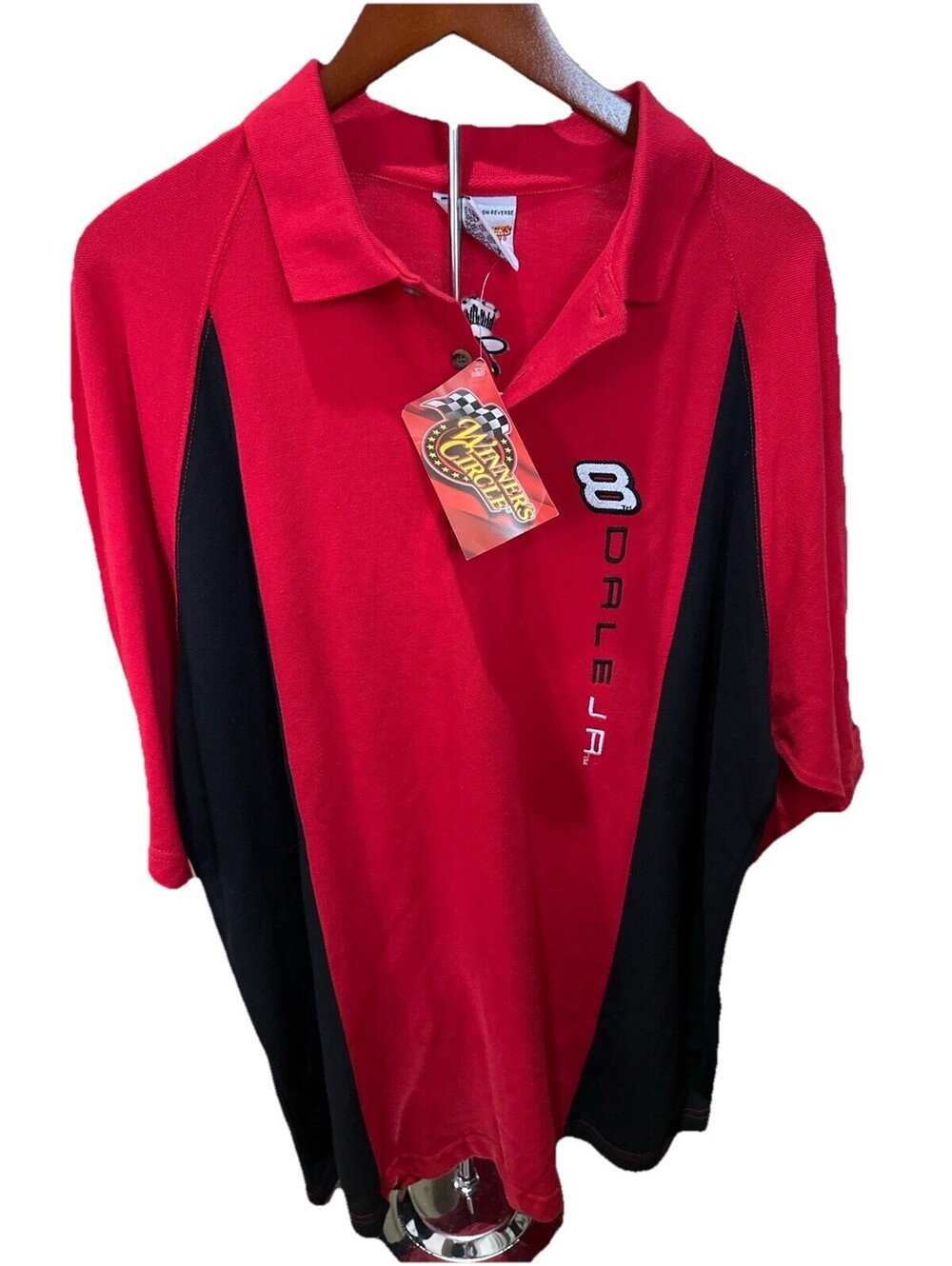 Vintage Dale Earnhardt Jr 8 Budweiser NASCAR Polo Shirt Winners Circle NWT XL